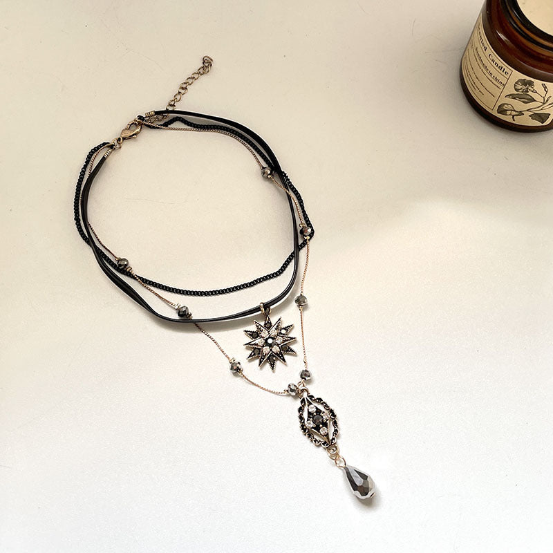 Collar De Gema De Cristal De Diamante al por mayor